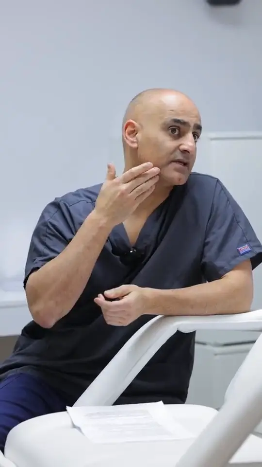 Dr Rohit Seth explains how Endolift works, then treats a patient at TK Medispa, Kensington.